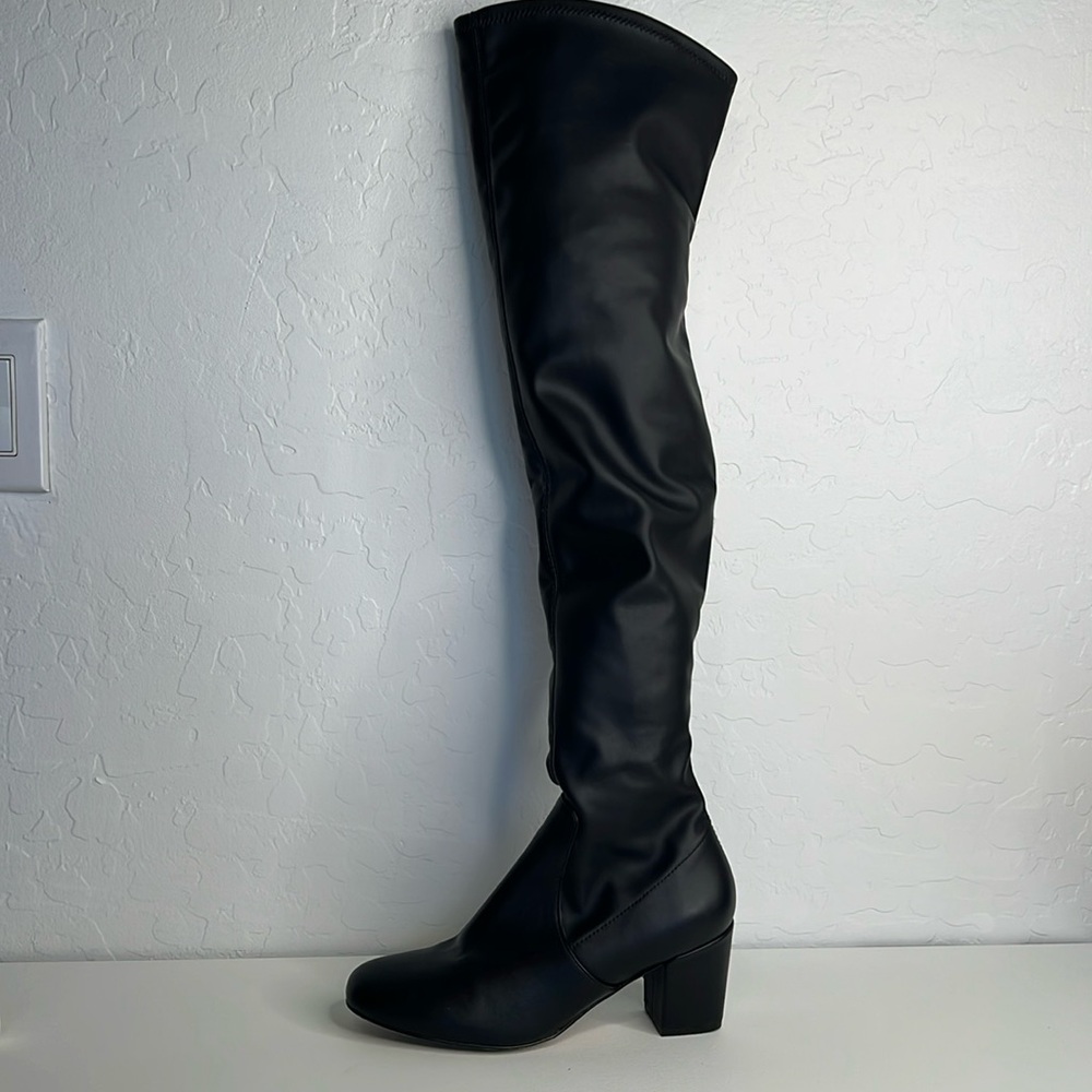 Rebecca Minkoff | Lauren Vegan Leather Over the Knee Boot size 7.5 - Picture 3 of 16